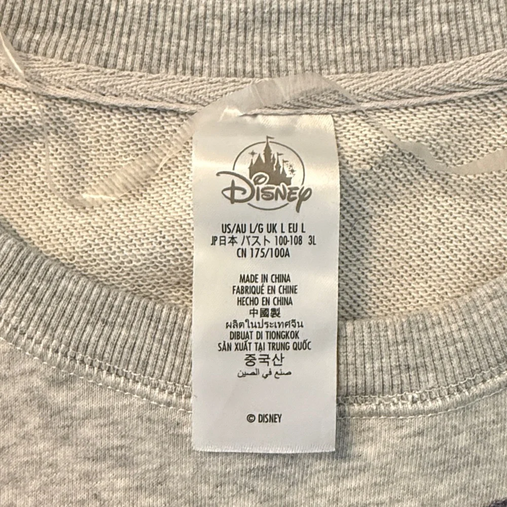 Disneyland Mickey Cutie Ghost 2025 Light Heather Gray Pullover Sweatshirt Large - Picture 4 of 15